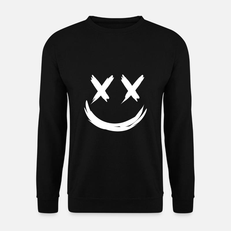 Smile with crossed eyes - Unisex Sweatshirt - black