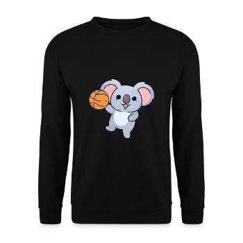 Koala-Basketball - Unisex Pullover - Schwarz - Vorne - Alina (178cm) & Michal (187cm)