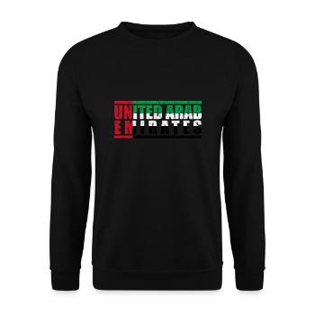 Vereinigte Arabische Emirate - Unisex Pullover - Schwarz - Vorne - Alina (178cm) & Michal (187cm)