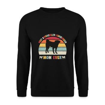 Meilleure maman Appenzeller Mountain Dog jamais amoureux des chiens - Sweat-shirt Unisexe - noir - Devant - Alina (178cm) & Michal (187cm)