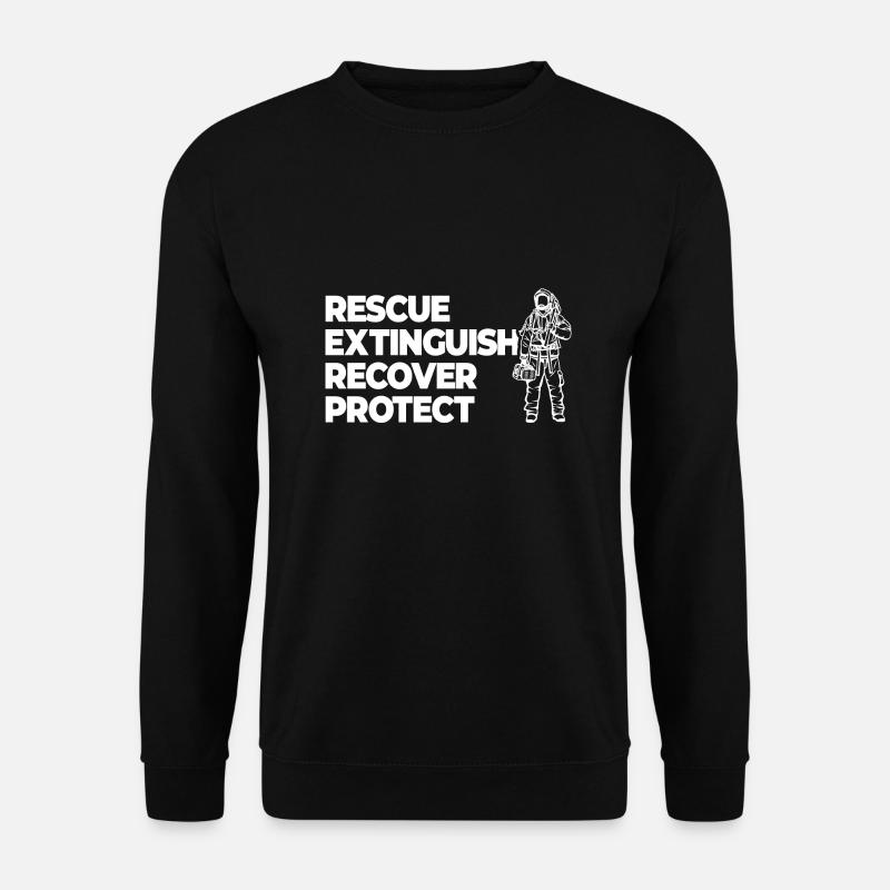 Motivation des pompiers - Sweat-shirt Unisexe - noir