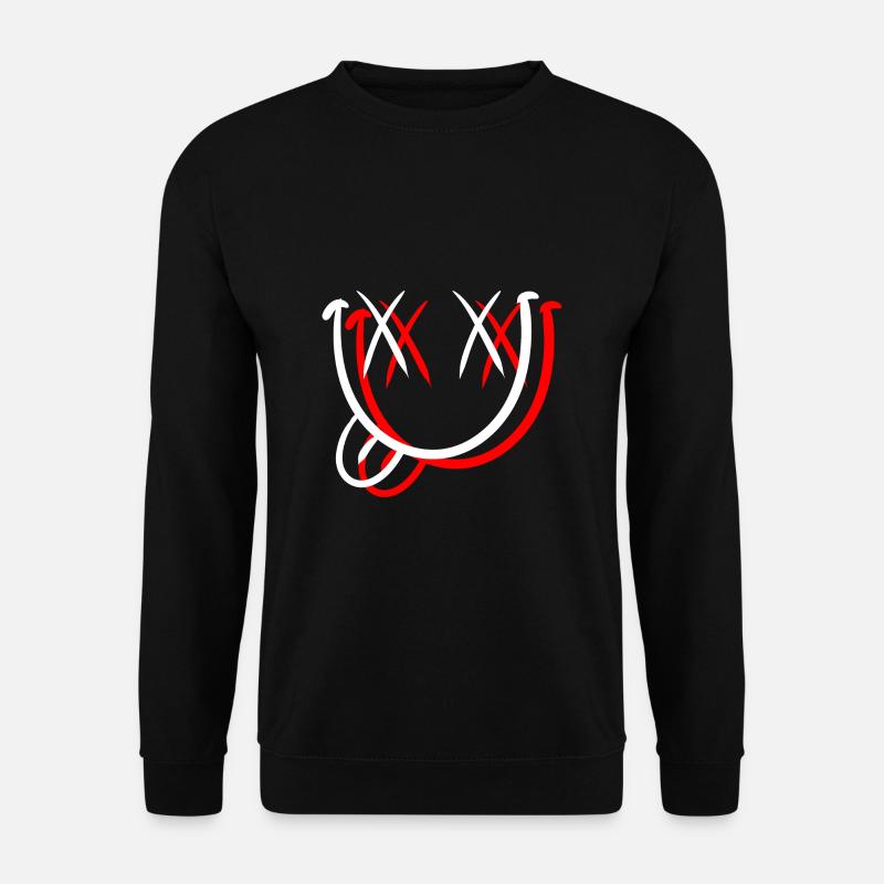 Smiles étirées avec la langue - Sweat-shirt Unisexe - noir