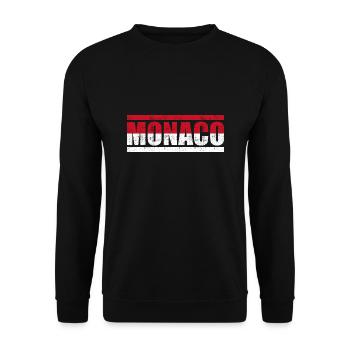 Monaco - Unisex Sweatshirt - black - Front - Alina (178cm) & Michal (187cm)