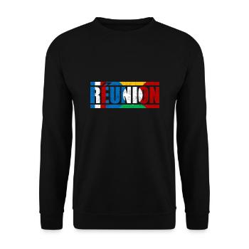 Réunion - Sweat-shirt Unisexe - noir - Devant - Alina (178cm) & Michal (187cm)
