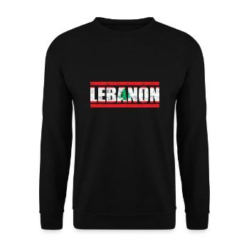 Libanon - Unisex Pullover - Schwarz - Vorne - Alina (178cm) & Michal (187cm)