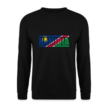 Namibia - Unisex Sweatshirt - black - Front - Alina (178cm) & Michal (187cm)