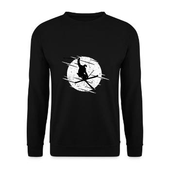 Skieurs - Sweat-shirt Unisexe - noir - Devant - Alina (178cm) & Michal (187cm)