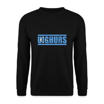 Ouïghours - Sweat-shirt Unisexe - noir - Devant - Alina (178cm) & Michal (187cm)