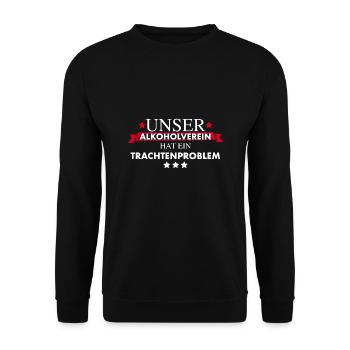 Trachtenverein - Traditionsverein - Unisex Pullover - Schwarz - Vorne - Alina (178cm) & Michal (187cm)