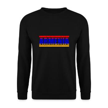 Armenien - Unisex Pullover - Schwarz - Vorne - Alina (178cm) & Michal (187cm)