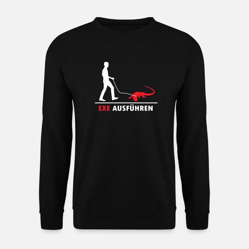 Admin Exe Ausführen - Unisex Pullover - Schwarz