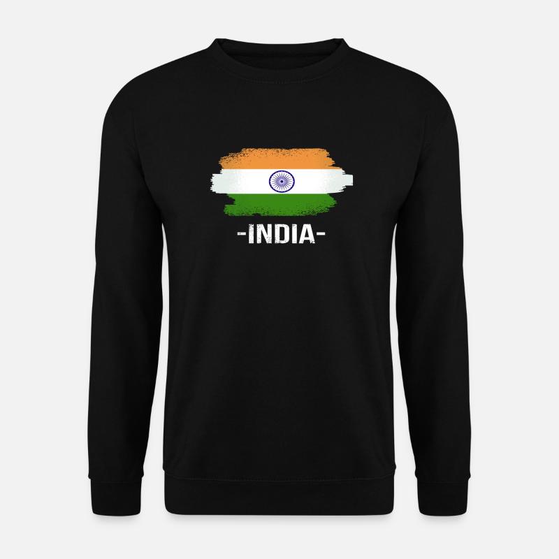 India flag India - Unisex Sweatshirt - black