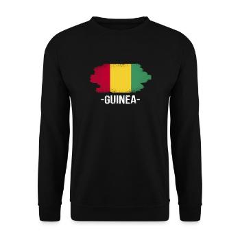 Drapeau guinée - Sweat-shirt Unisexe - noir - Devant - Alina (178cm) & Michal (187cm)