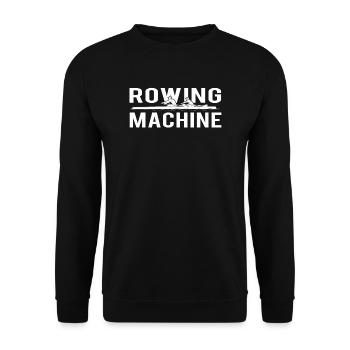 Rameur rameur rameur sport - Sweat-shirt Unisexe - noir - Devant - Alina (178cm) & Michal (187cm)