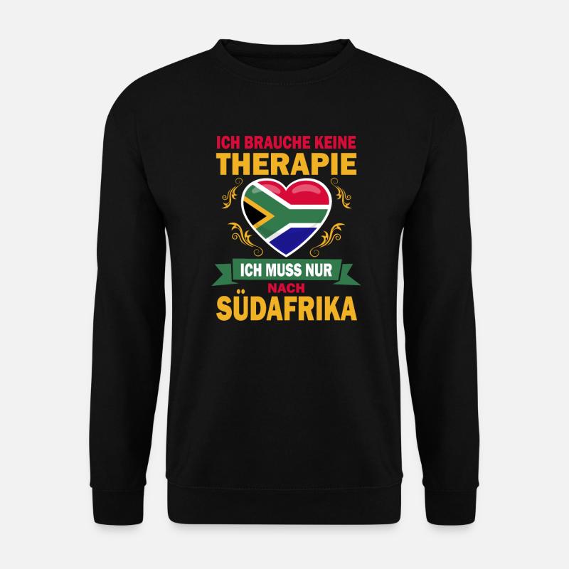 Therapie Südafrika Urlauber Reise Spuch - Unisex Pullover - Schwarz