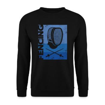 Fechter Fencing Fechtsport Fechten - Unisex Sweatshirt - black - Front - Alina (178cm) & Michal (187cm)