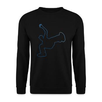 Bboy Hip Hop Break Dance Breakdance Bgirl - Unisex Sweatshirt - black - Front - Alina (178cm) & Michal (187cm)