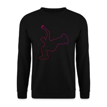 Bgirl Bboy Break Dance Hip Hop Femmes Hommes - Sweat-shirt Unisexe - noir - Devant - Alina (178cm) & Michal (187cm)