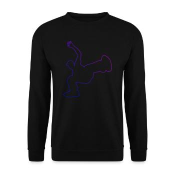 Hip Hop Bgirl Femmes Breakdance Bboy Hommes - Sweat-shirt Unisexe - noir - Devant - Alina (178cm) & Michal (187cm)