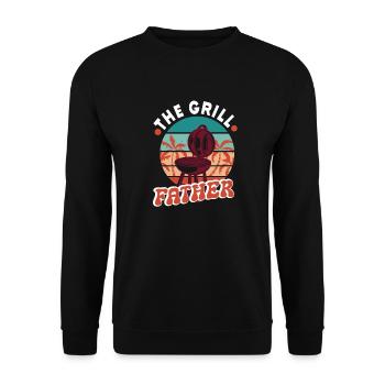 The Grill Father - Unisex Pullover - Schwarz - Vorne - Alina (178cm) & Michal (187cm)