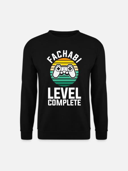 Level Abgeschlossen Schulabschluss Fachabi Fachabi - Unisex Pullover - Schwarz
