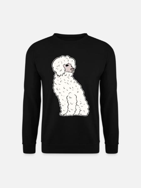 Pudel Hund Zwergpudel Toy Pudel Kleinpudel Welpe - Unisex Pullover - Schwarz