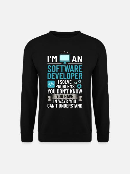 Software Development Software Developer Developer - Unisex Sweatshirt - black