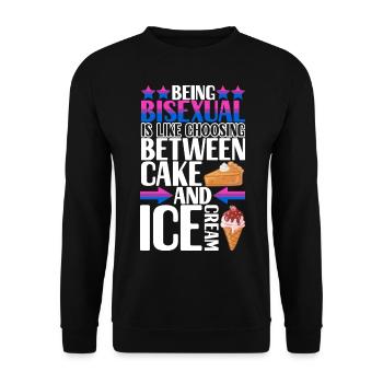 Fierté gaie LGBTQ - Sweat-shirt Unisexe - noir - Devant - Alina (178cm) & Michal (187cm)