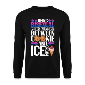 Bisexuels LGBTQ - Sweat-shirt Unisexe - noir - Devant - Alina (178cm) & Michal (187cm)