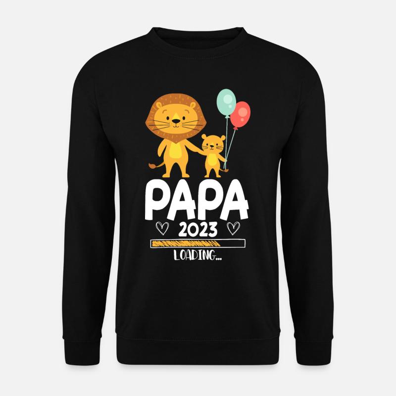 Papa 2023 Chargement - Sweat-shirt Unisexe - noir