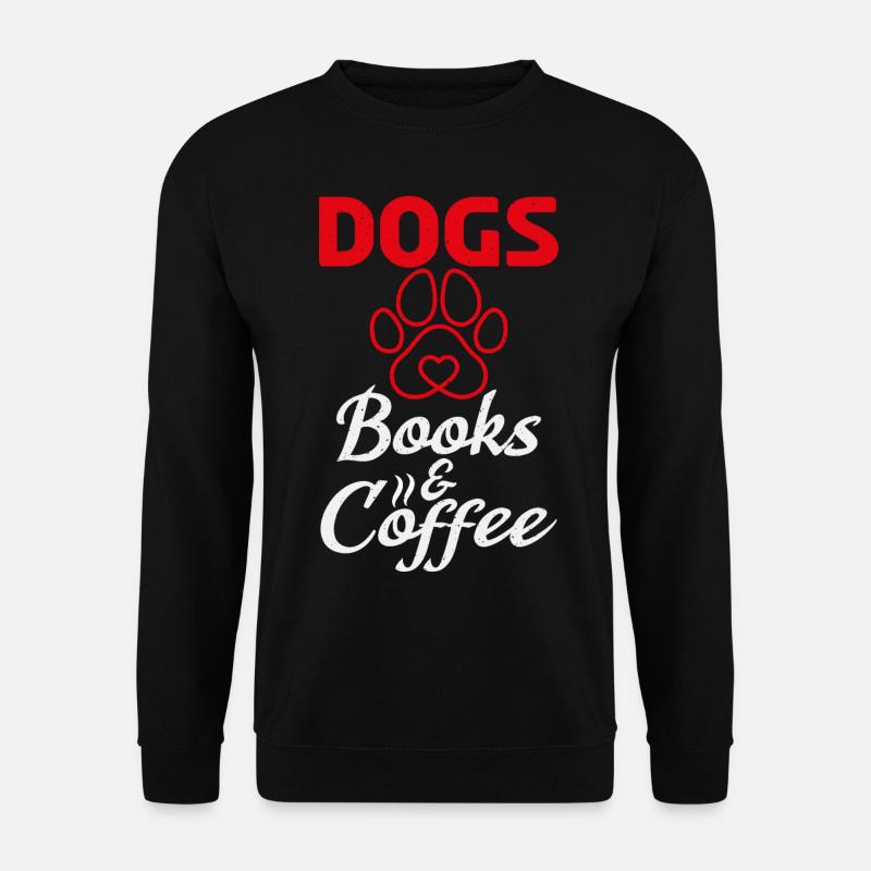 Hundebücher Und - Unisex Pullover - Schwarz