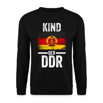 Ostdeutschland Ossi Deutschland DDR - Unisex Pullover - Schwarz - Vorne - Alina (178cm) & Michal (187cm)