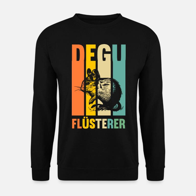 Degu Flüsterer - Unisex Pullover - Schwarz