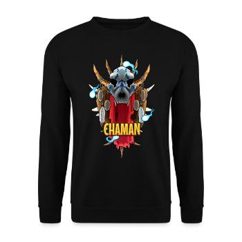 Classe chaman - Jeu de rôle - Sweat-shirt Unisexe - noir - Devant - Alina (178cm) & Michal (187cm)