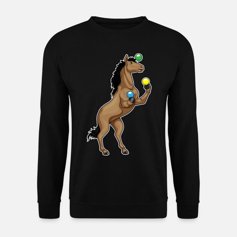 Jongleur de cheval - Sweat-shirt Unisexe - noir