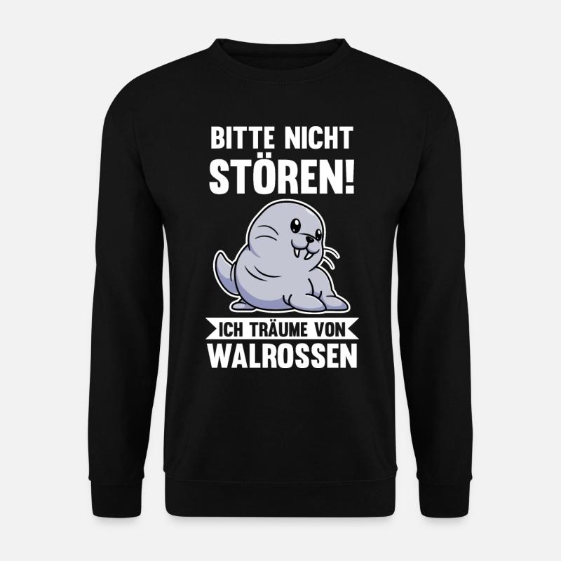 Walross - Unisex Pullover - Schwarz