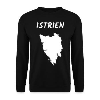 Istrien Kroatien Balkan Adria Urlaub Idee - Unisex Pullover - Schwarz - Vorne - Alina (178cm) & Michal (187cm)