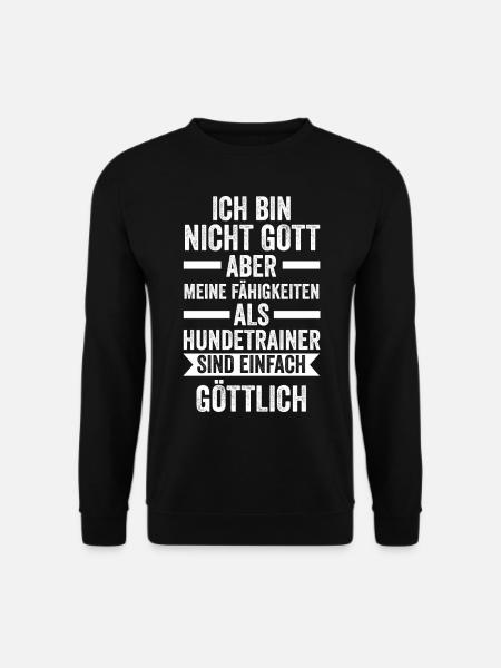 Hundetraining Hund Hundeschule Hundetrainer - Unisex Pullover - Schwarz