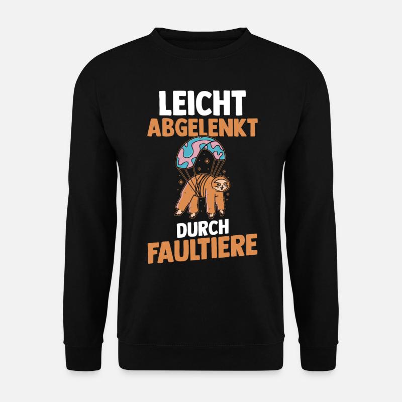 Faultier - Unisex Pullover - Schwarz