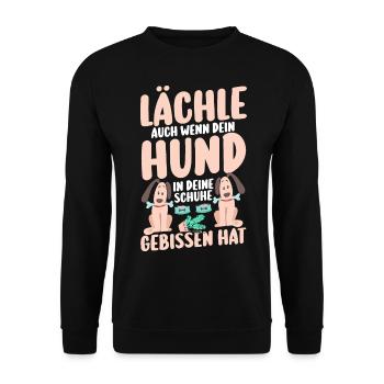 Chien Propriétaire De Chien Propriétaire De Chien Motif Chiens - Sweat-shirt Unisexe - noir - Devant - Alina (178cm) & Michal (187cm)