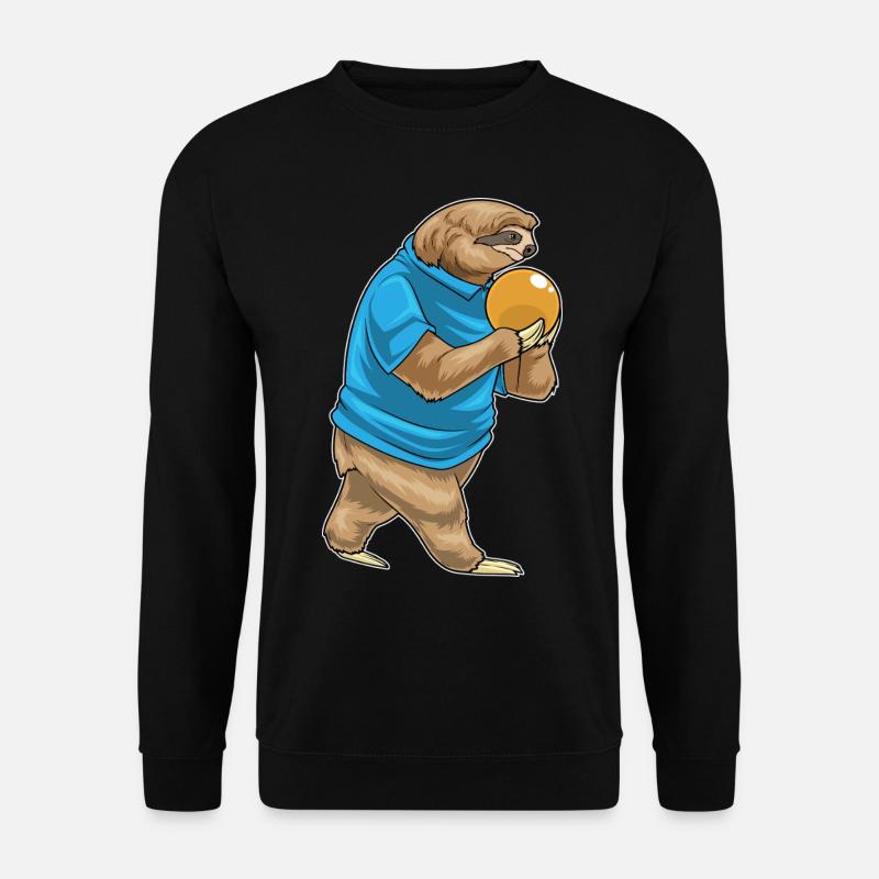 Sloth Bowling Bowling Ball - Unisex Sweatshirt - black