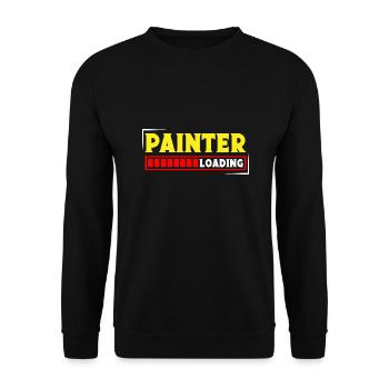 House Painter Dad Unique Gifts - Unisex Sweatshirt - black - Front - Alina (178cm) & Michal (187cm)