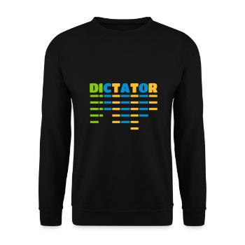 dictator - Unisex Sweatshirt - black - Front - Alina (178cm) & Michal (187cm)