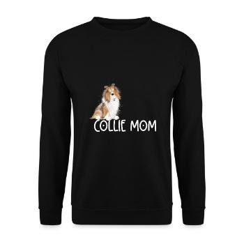 Collie Mom I Collie Rough I Longhair Collie - Unisex Sweatshirt - black - Front - Alina (178cm) & Michal (187cm)