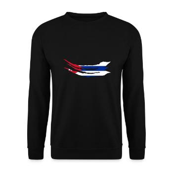 Cuba Drapeau Caraïbes Vacances Cuba Voyage La Havane - Sweat-shirt Unisexe - noir - Devant - Alina (178cm) & Michal (187cm)