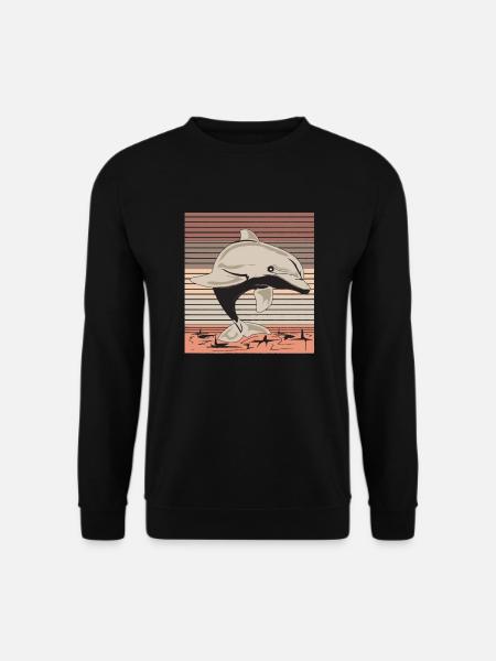 Delfin - Unisex Pullover - Schwarz