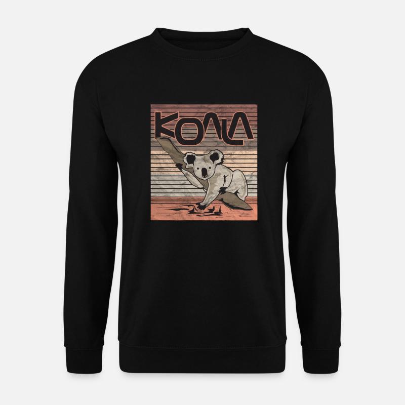 Koala rétro - Sweat-shirt Unisexe - noir