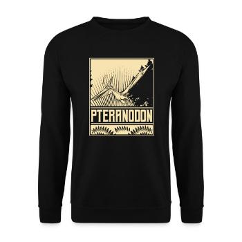 Pteranodon ptérodactyle volant dino dinosaure - Sweat-shirt Unisexe - noir - Devant - Alina (178cm) & Michal (187cm)