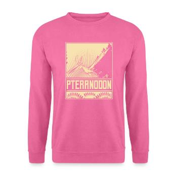 Pteranodon ptérodactyle volant dino dinosaure - Sweat-shirt Unisexe - rose - Devant