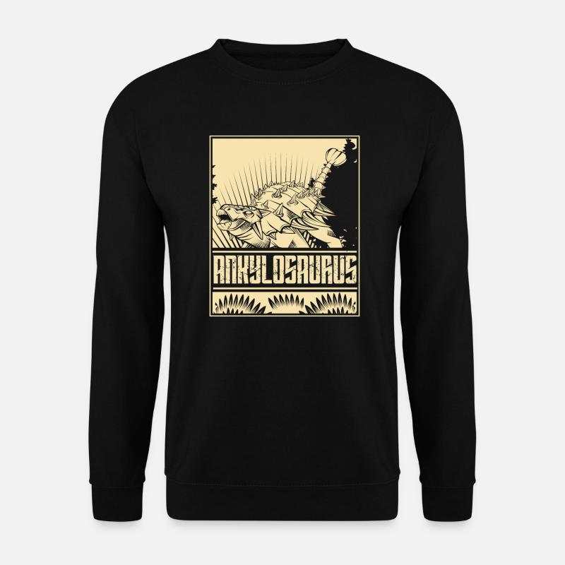 Vintage Ankylosaurus Dino - Unisex Sweatshirt - black